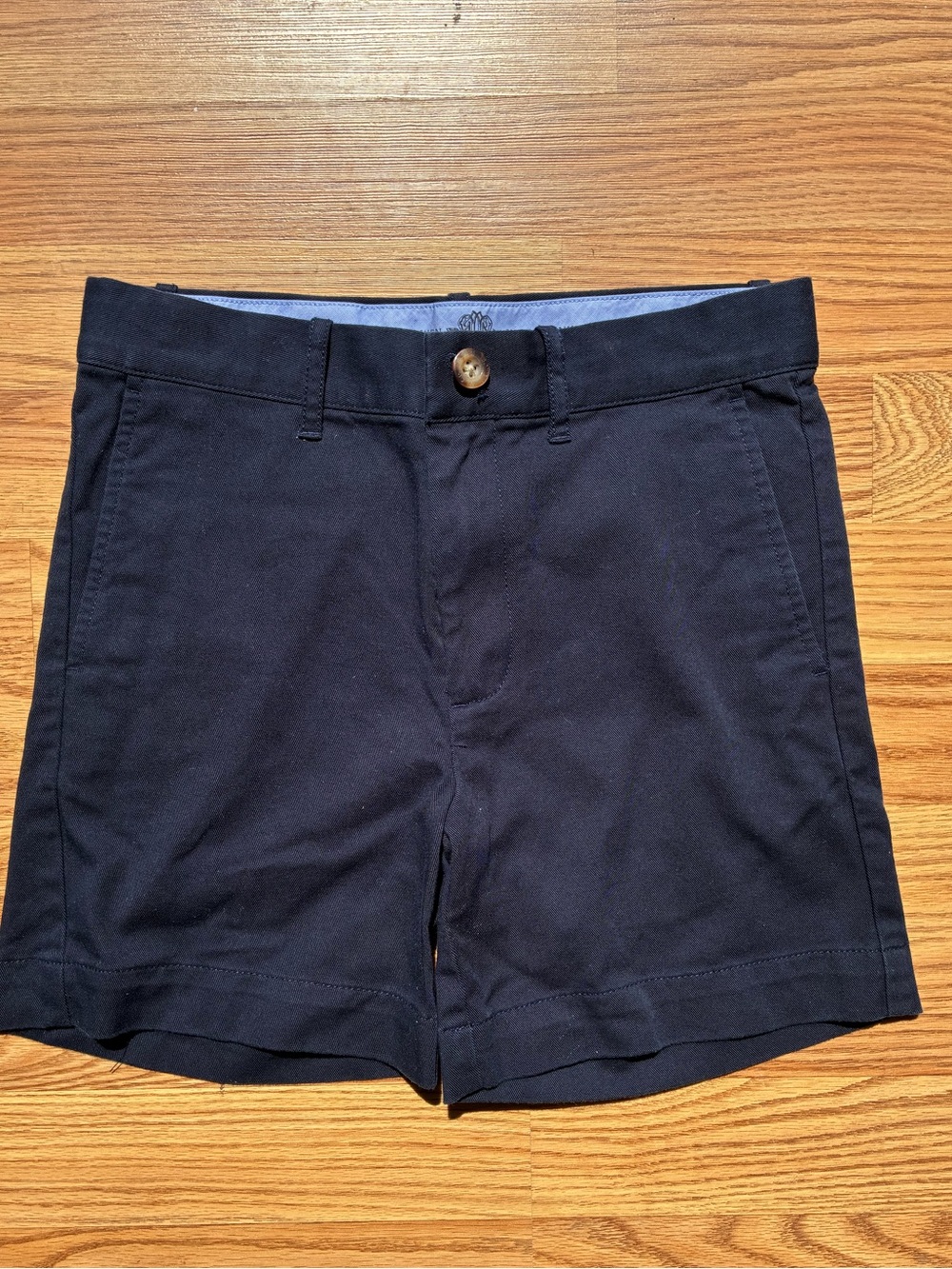 Classic Boys Navy Cotton Shorts - Size 8